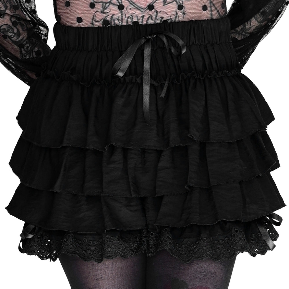 Black Ruffle Bloomers